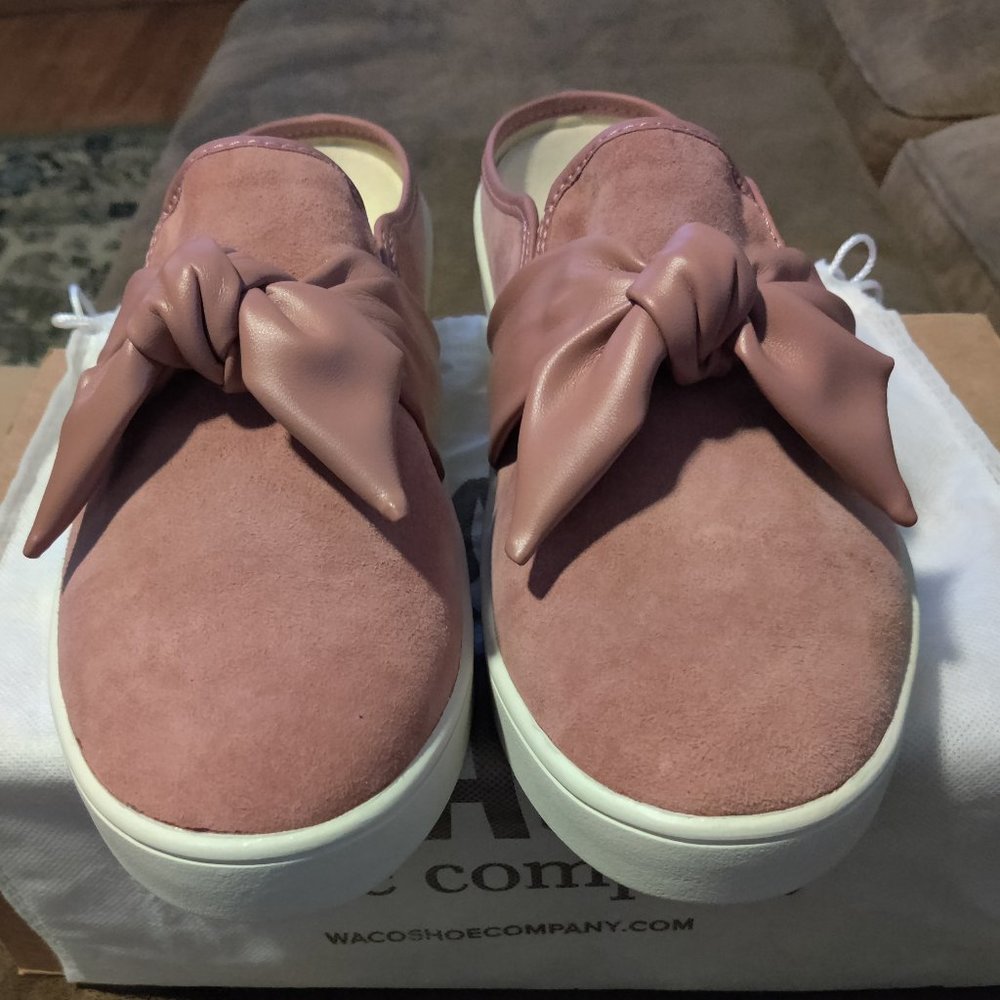 Spenco Orthotic Suede Bow Mules - Barbados